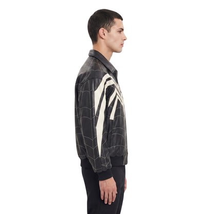 Sale Live On Venom Symbiote Black Biker Jacket Now
