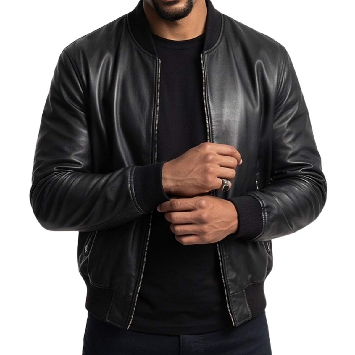 Sale Live on John Stewart Lanterns S01 Black Bomber Jacket