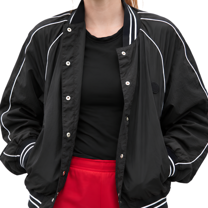 Sale Live on Ted Lasso S04 Lizzie Davis Black Track Jacket