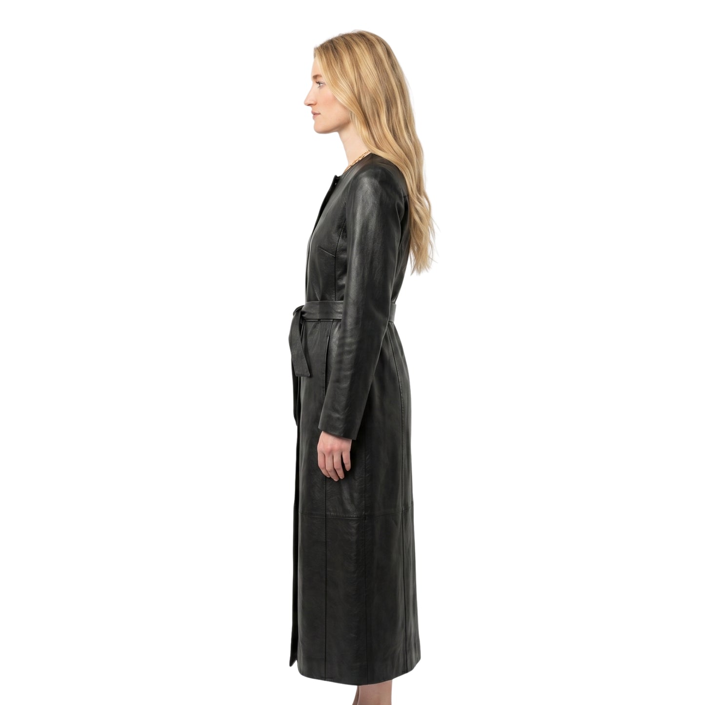 Sarah Pidgeon New York City 2026 Black Leather Outerwear