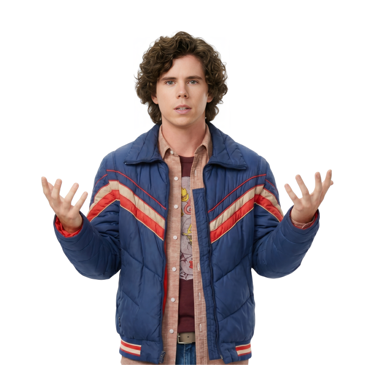 Shop The Axl Heck The Middle Charlie McDermott Blue Jacket