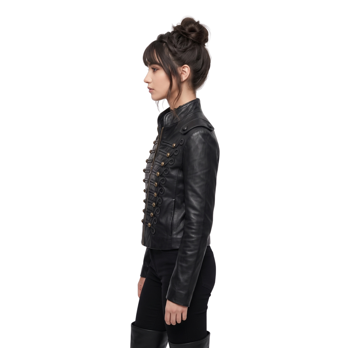 Shop The Coven Academy S01 Briar Black Leather Jacket 