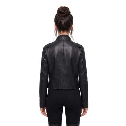 Shop The Coven Academy S01 Briar Black Leather Jacket Today