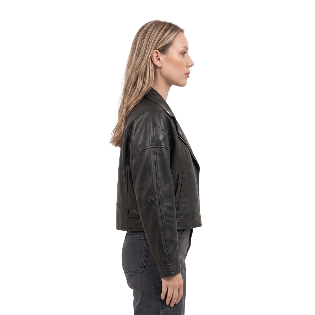 Shop The Ester Expósito Drawn Together Leather Jacket