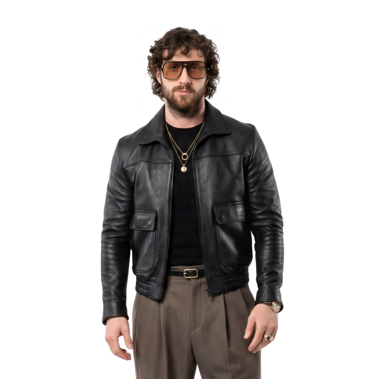 Shop The Jamie 28 Years Later Black Leather Jacket