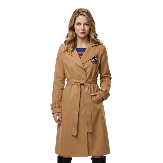 Shop The Melissa Benoist Supergirl Cotton Coat