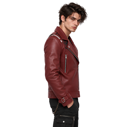 Shop The No More Heroes Travis Touchdown Red Leather Jacket Today