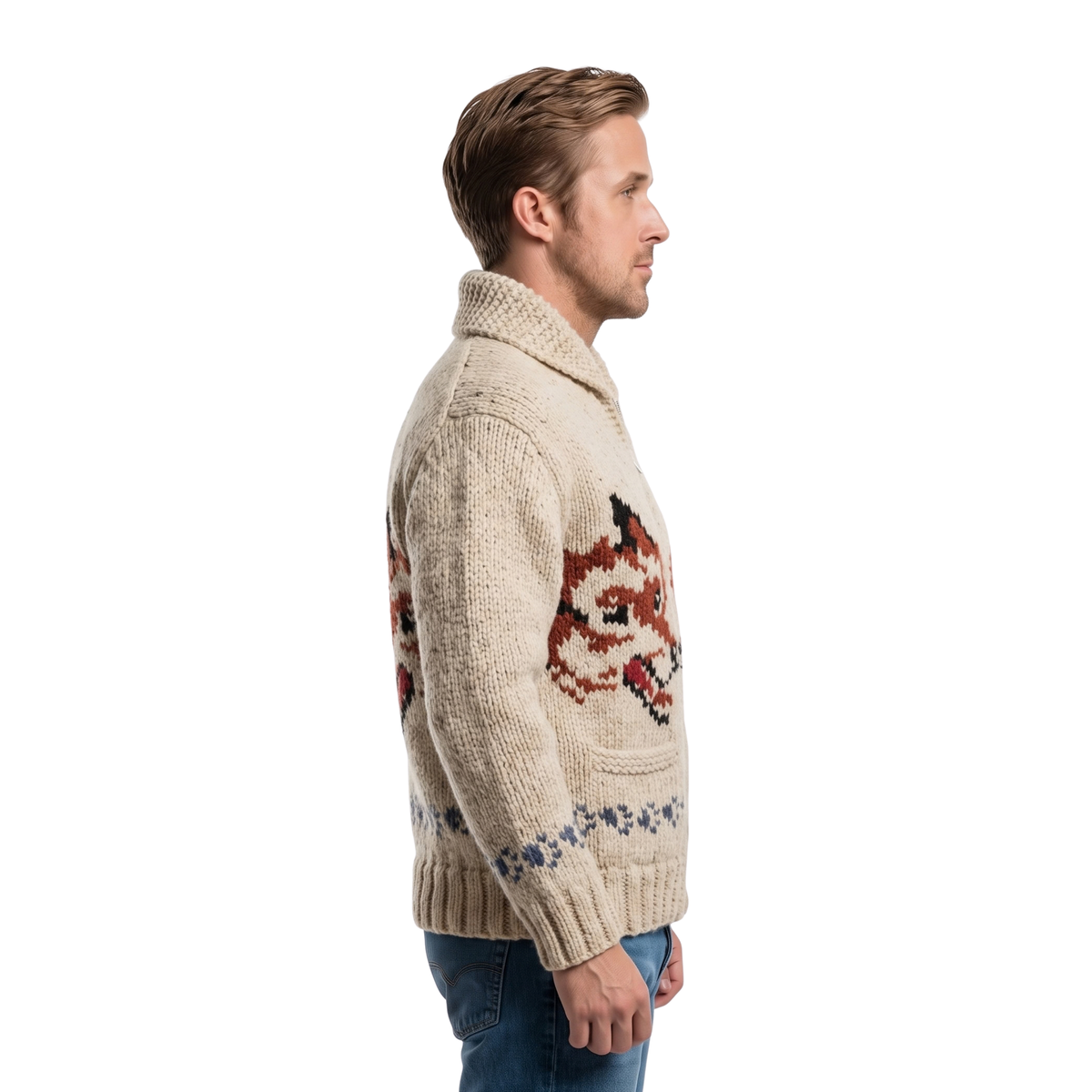 Shop The Project Hail Mary Ryan Gosling Wolf Cardigan