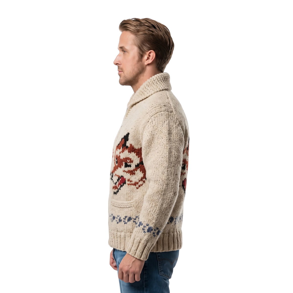 Shop The Project Hail Mary Ryan Gosling Wolf Cardigan Today
