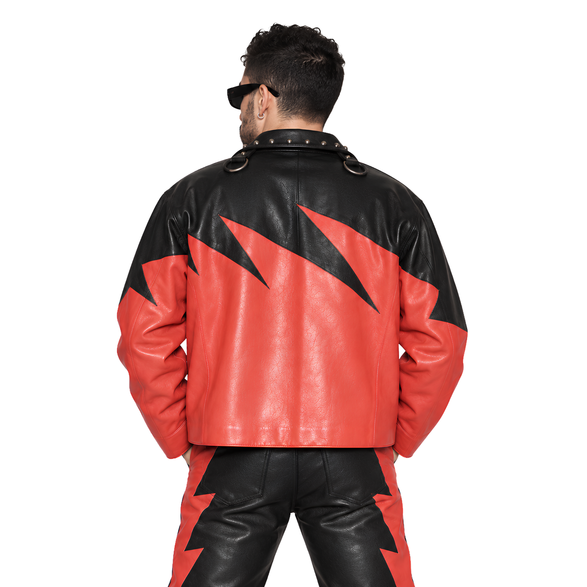 Shop The WWE Bad Bunny Kane Graphic Leather Jacket Today