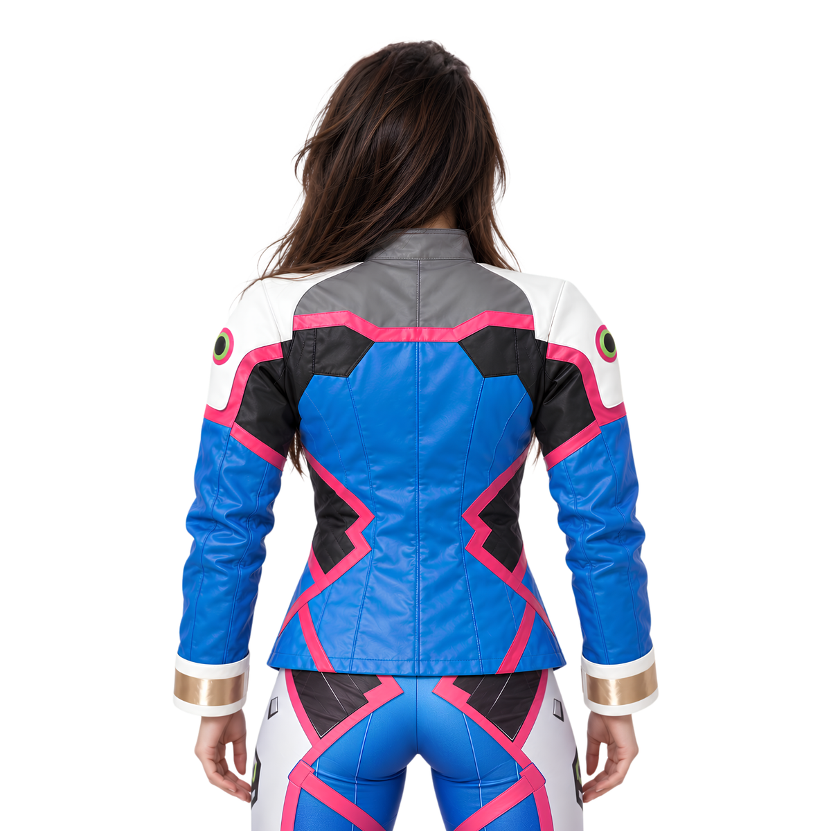 Shop The Women’s D.Va Overwatch Blue Leather Jacket