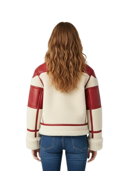 Women's Handmade Toddler Shearling Aviator Jacket