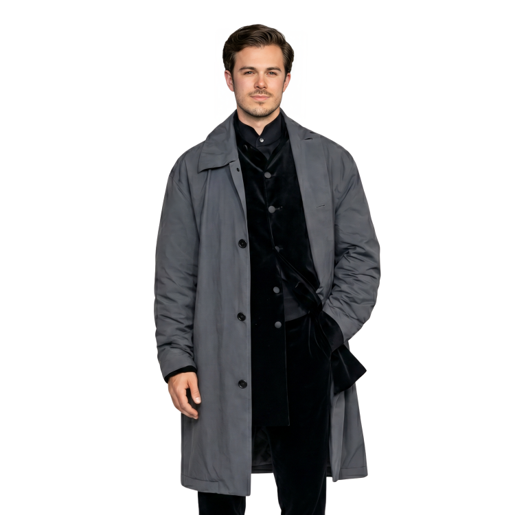 Shop The Wuthering Heights Jack Edwards Grey Coat