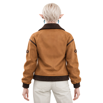Shop the Final Fantasy Brown Wool Varsity Jacket Today