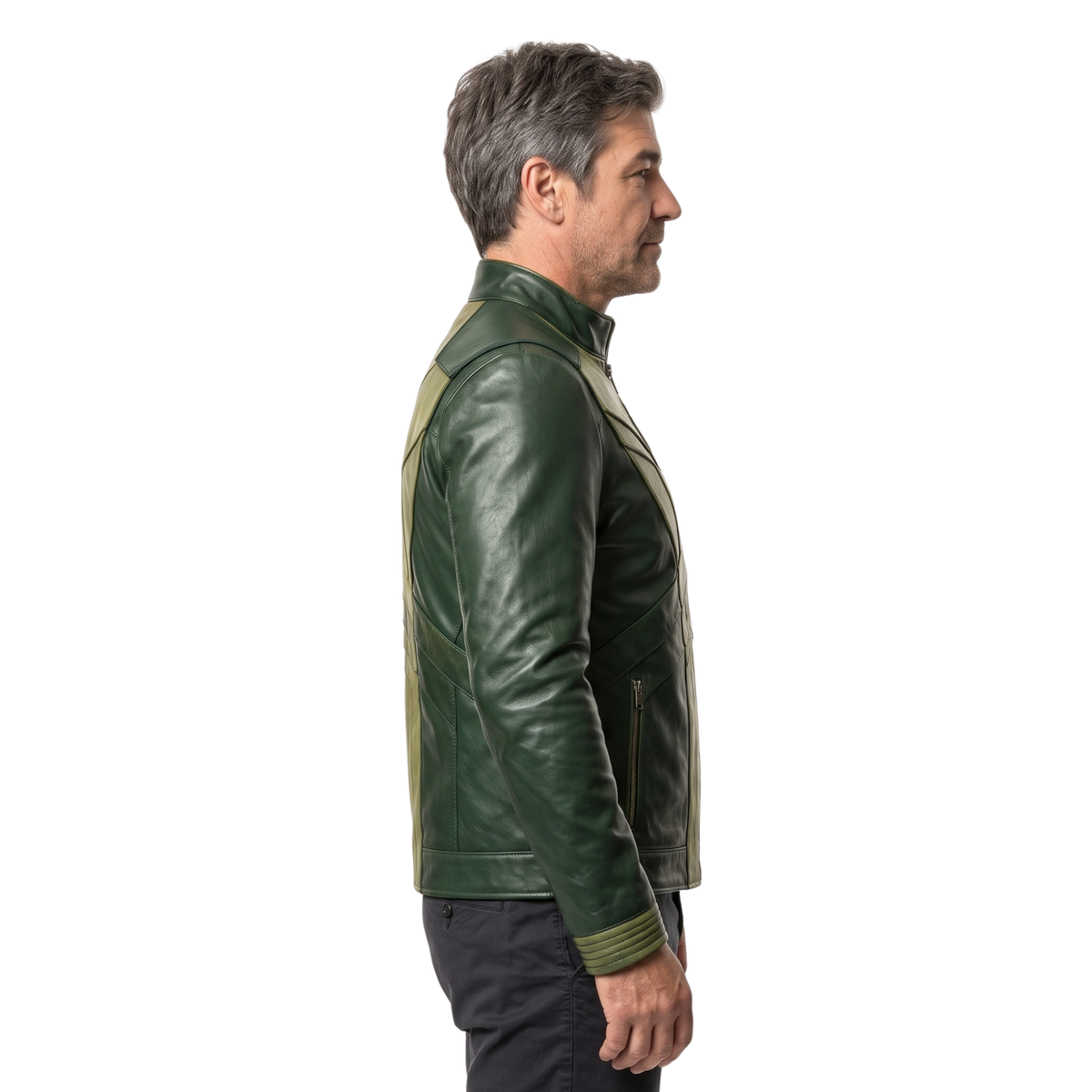 Shop the Hal Jordan Lanterns DC Series Green Leather Jacket