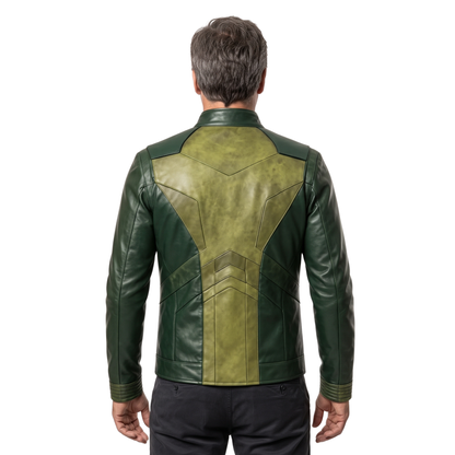 Shop the Hal Jordan Lanterns DC Series Green Leather Jacket Today