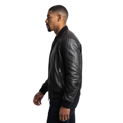 Shop the John Stewart Lanterns S01 Black Bomber Jacket