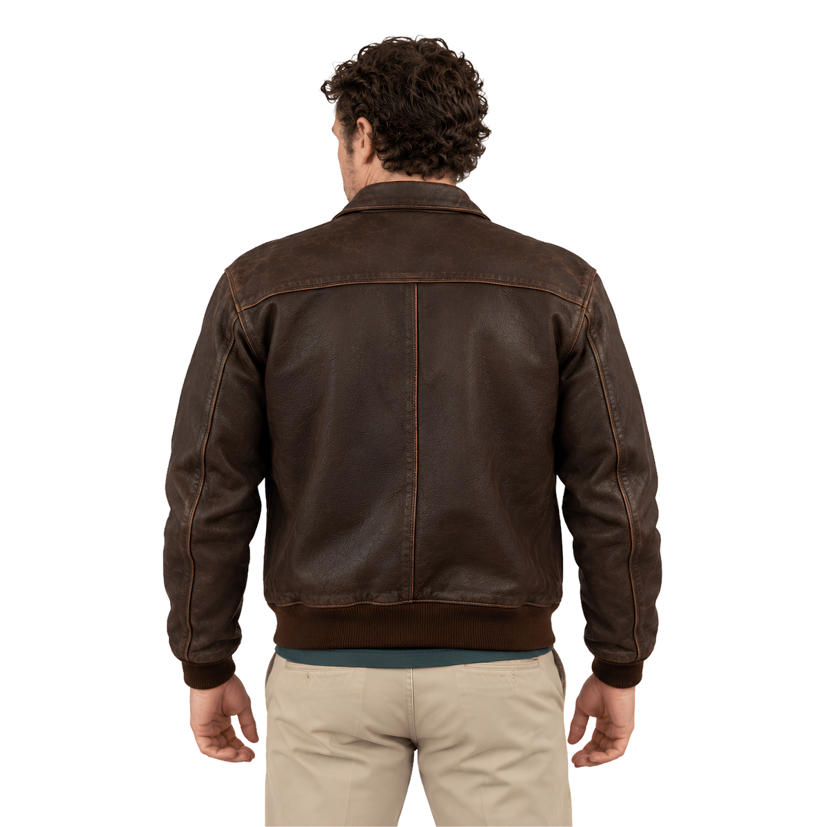 Shop the Lanterns S01 Martin Jordan Brown Leather Jacket Today