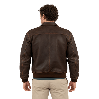Shop the Lanterns S01 Martin Jordan Brown Leather Jacket Today