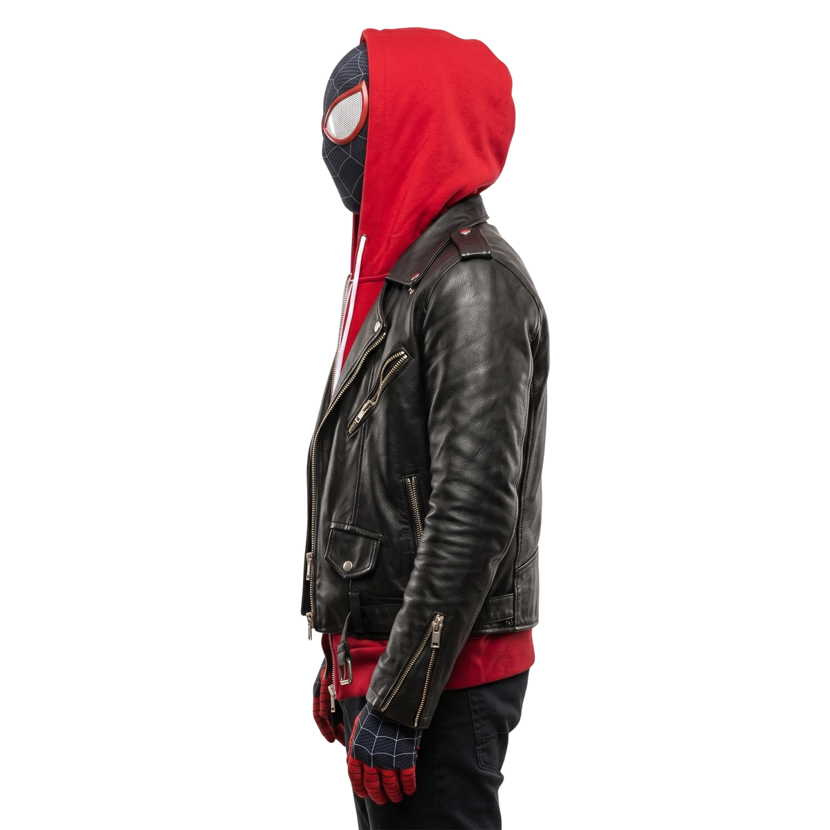Shop the Miles Morales Spider-Man Black Leather Jacket