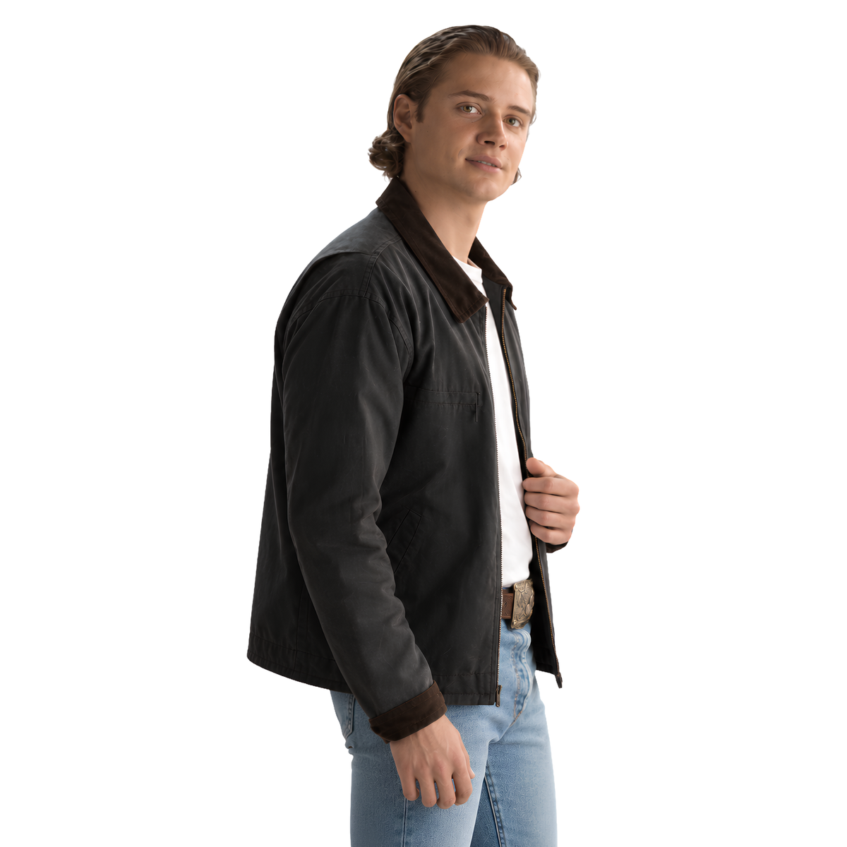 Shop the Noah Macon Lanterns S01 Black Jacket