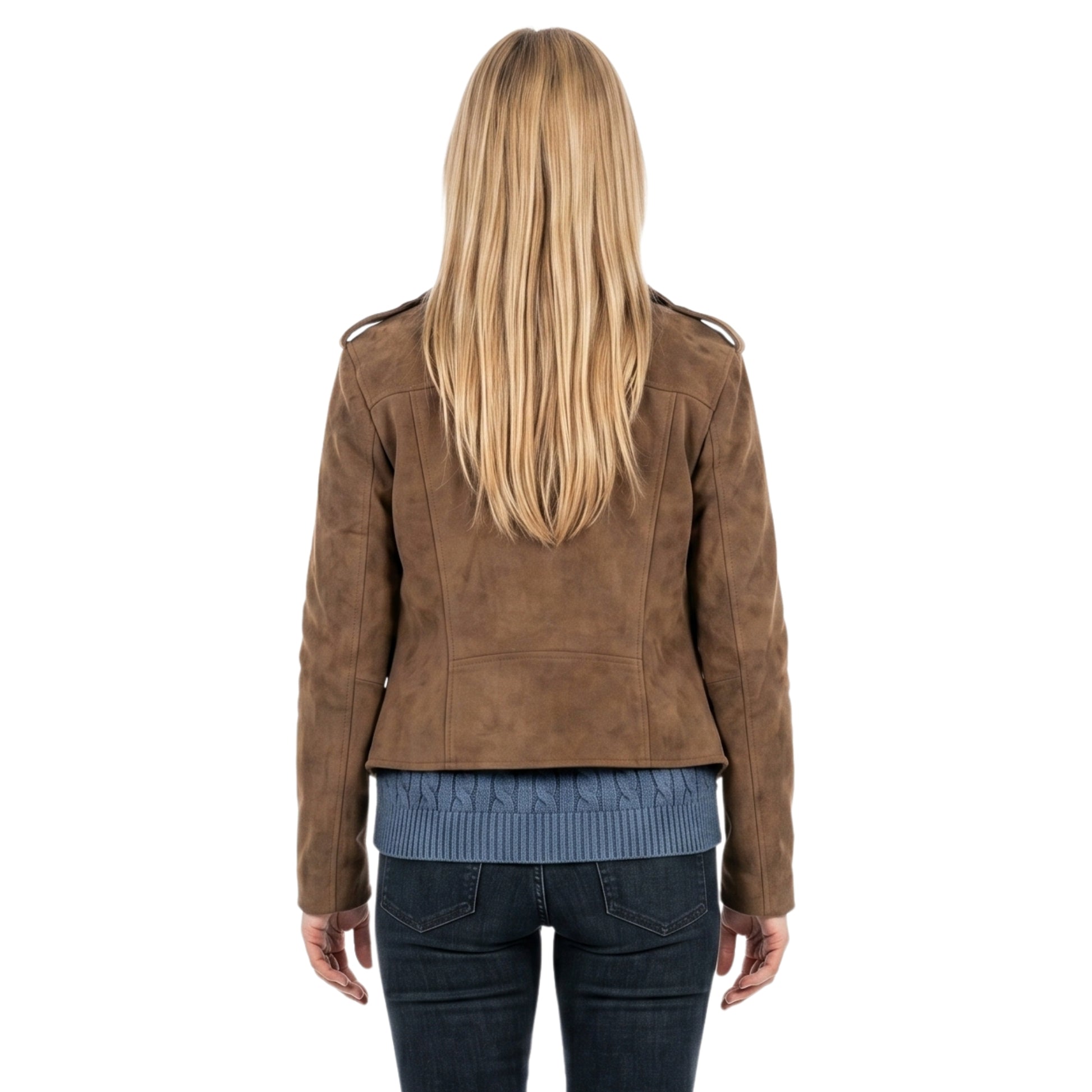 Shoresy Laura Mohr Brown Suede Leather Jacket Shop Today