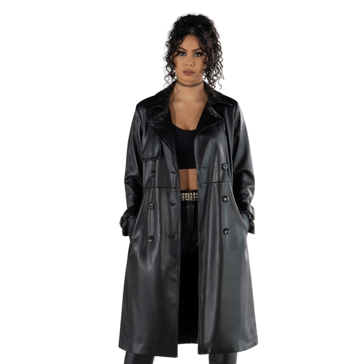 Shoresy S02 Ziigwan Keilani Rose Black Coat