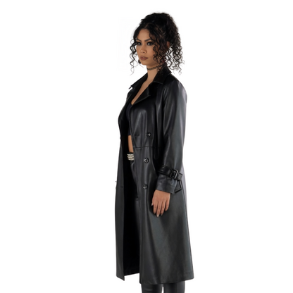 Shoresy S02 Ziigwan Keilani Rose Black Coat Buy Now