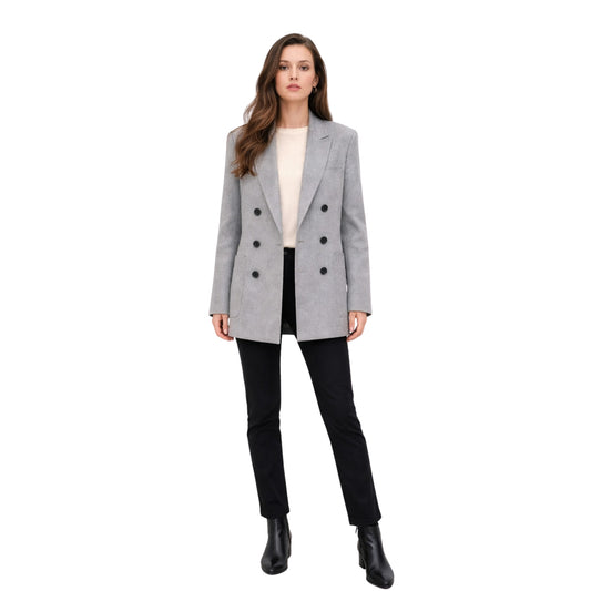 Silent Witness S29 Emilia Fox Grey Blazer