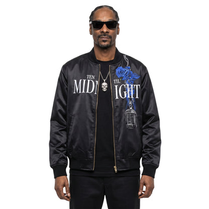 Snoop Dogg 2026 Coachella Black Satin Jacket