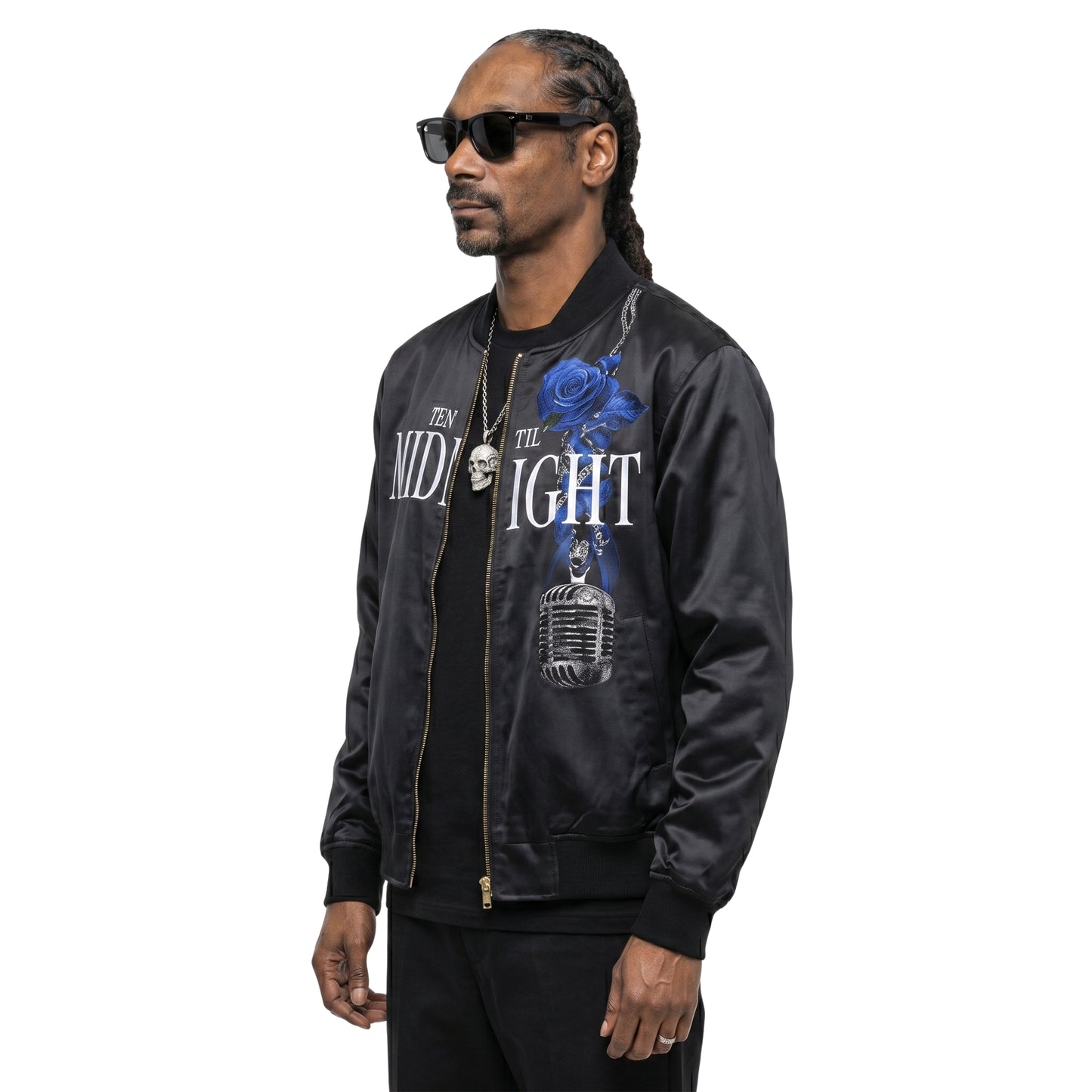 Snoop Dogg Coachella 2026 Black Satin Jacket