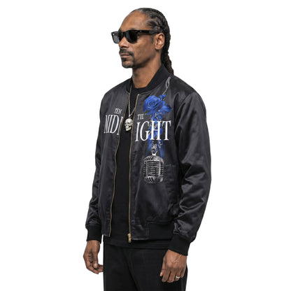 Snoop Dogg Coachella 2026 Black Satin Jacket