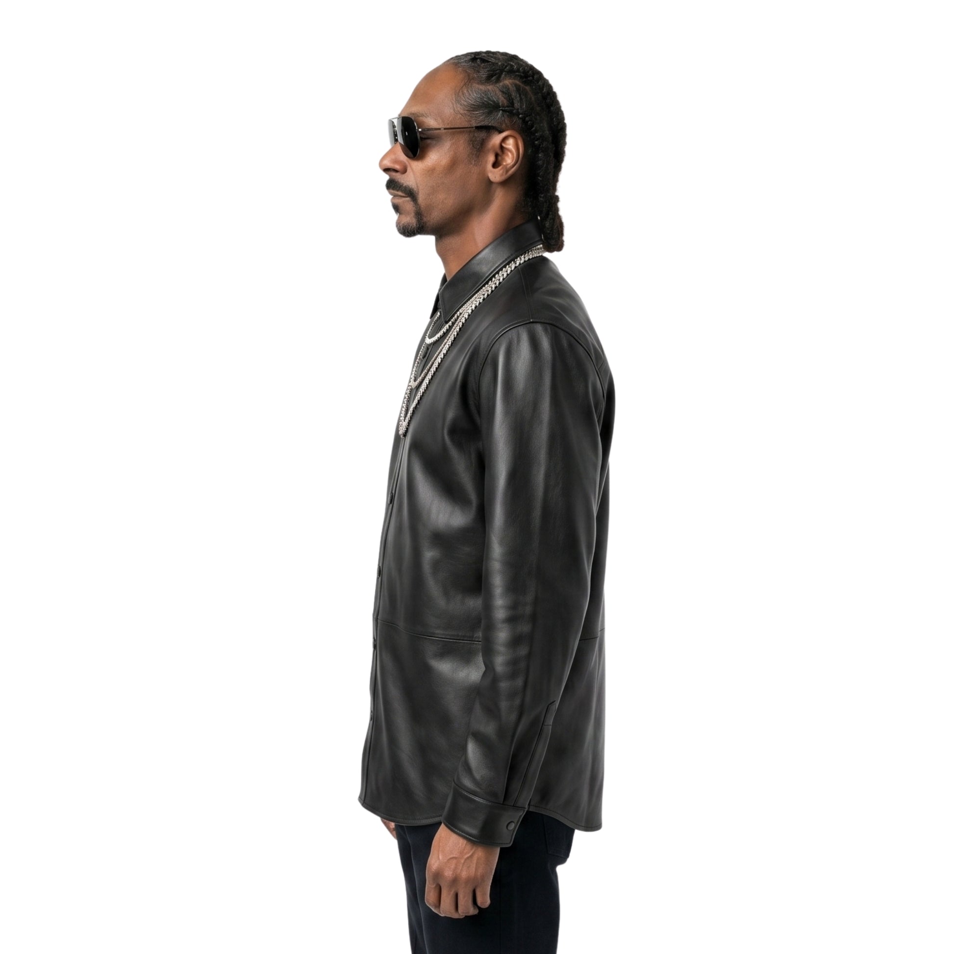 Snoop Dogg The Voice 2026 Black Leather Jacket