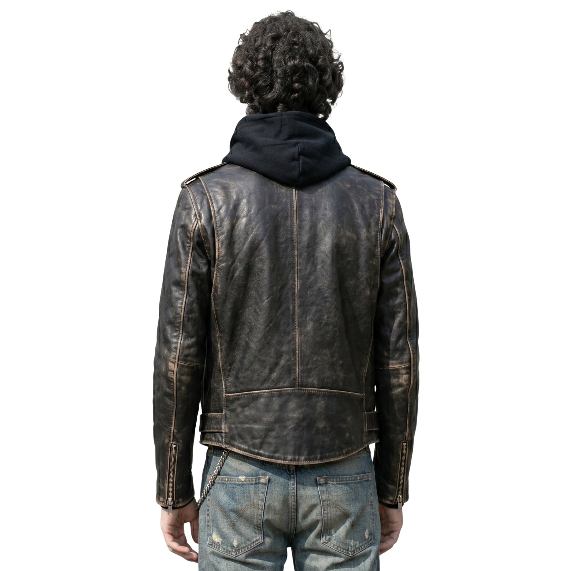 Sombr Black Leather Jacket NYC 2026