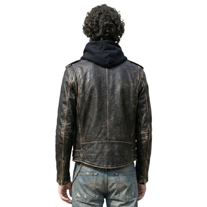 Sombr Black Leather Jacket NYC 2026