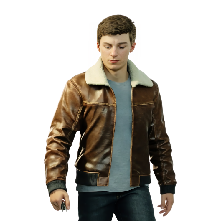 Spider-Man 2 Peter Parker Brown Leather Jacket