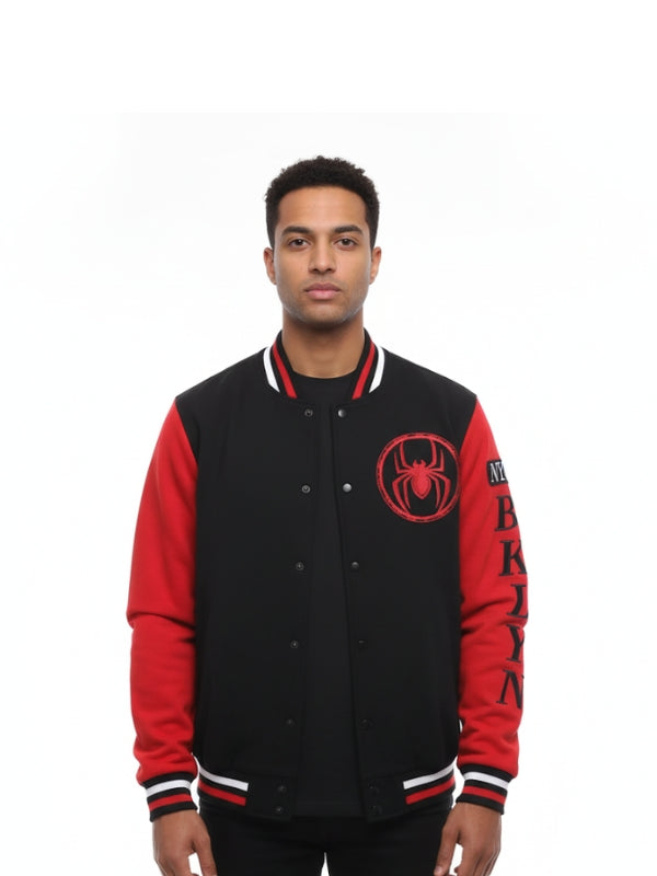 Spiderman Black Varsity Jacket