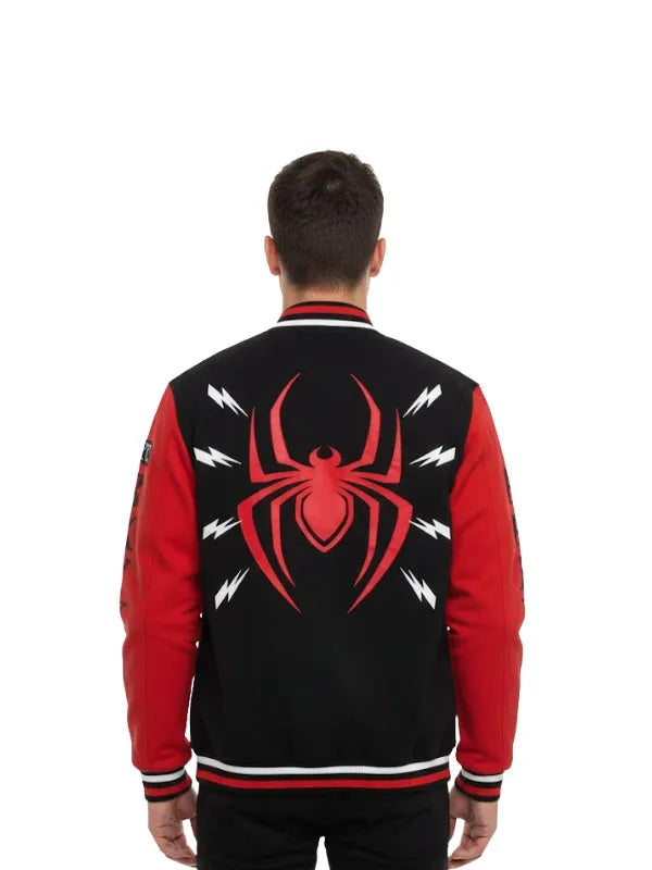 Spiderman Multi-Style Varsity Jacket with versatile design.