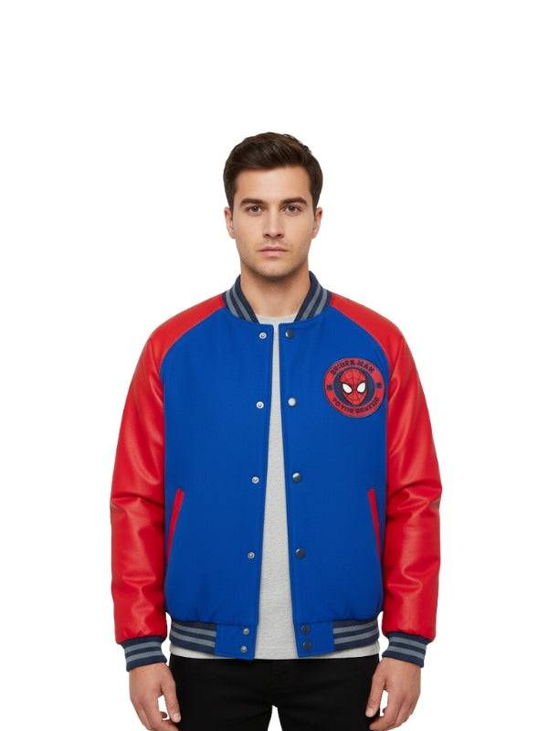 Spiderman Varsity Blue Jacket