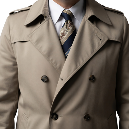 The Apprentice Sebastian Stan Beige Cotton Long Coat Buy Now