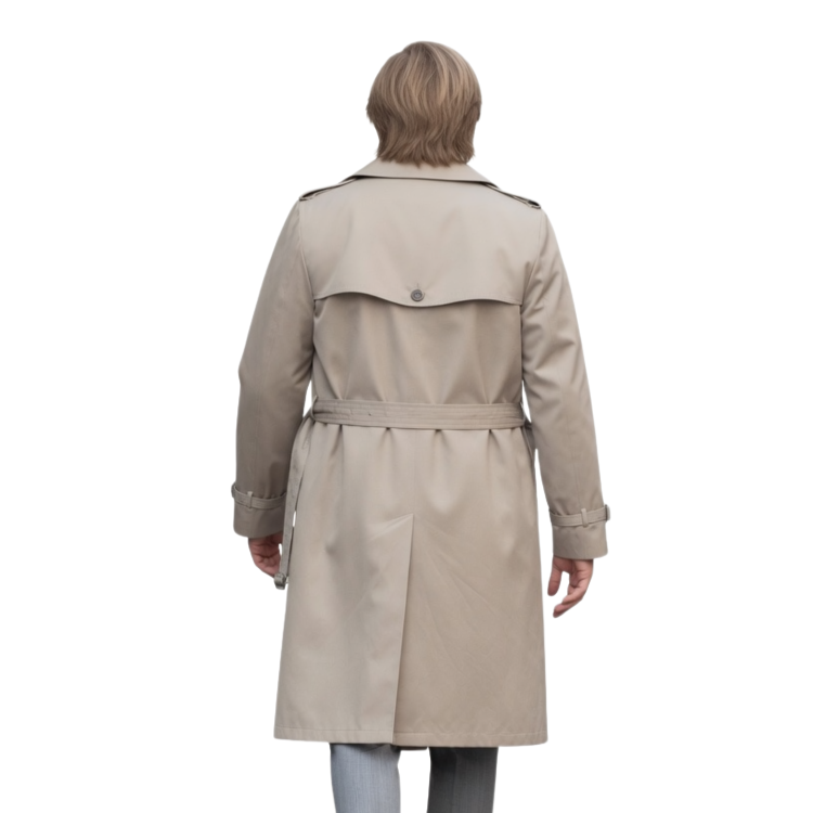 The Apprentice Sebastian Stan Beige Cotton Long Coat Live Now