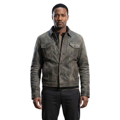 The Boys 2026 Reggie Franklin Suede Leather Jacket