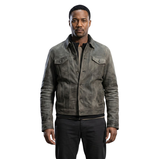 The Boys 2026 Reggie Franklin Suede Leather Jacket