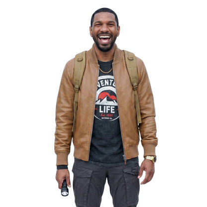 The Boys S05 Laz Alonso Brown Leather Jacket Buy Now
