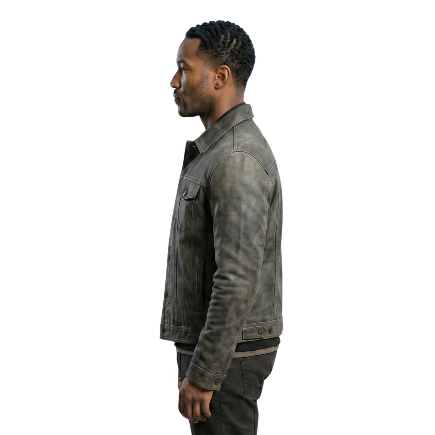 The Boys Season 5 Reggie Franklin Grey Suede Leather Jacket