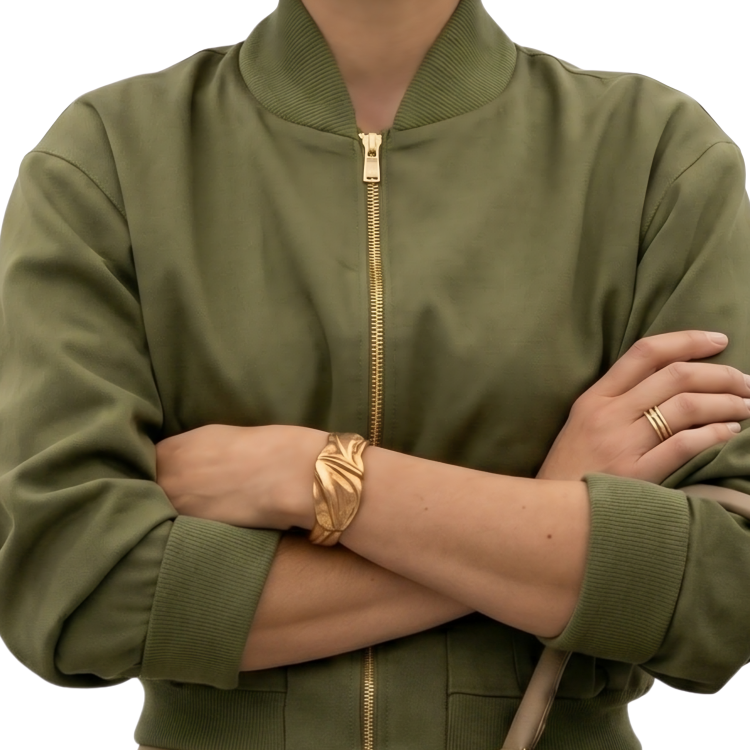 The Morning Show Celine Dumont Bomber Jacket Close up