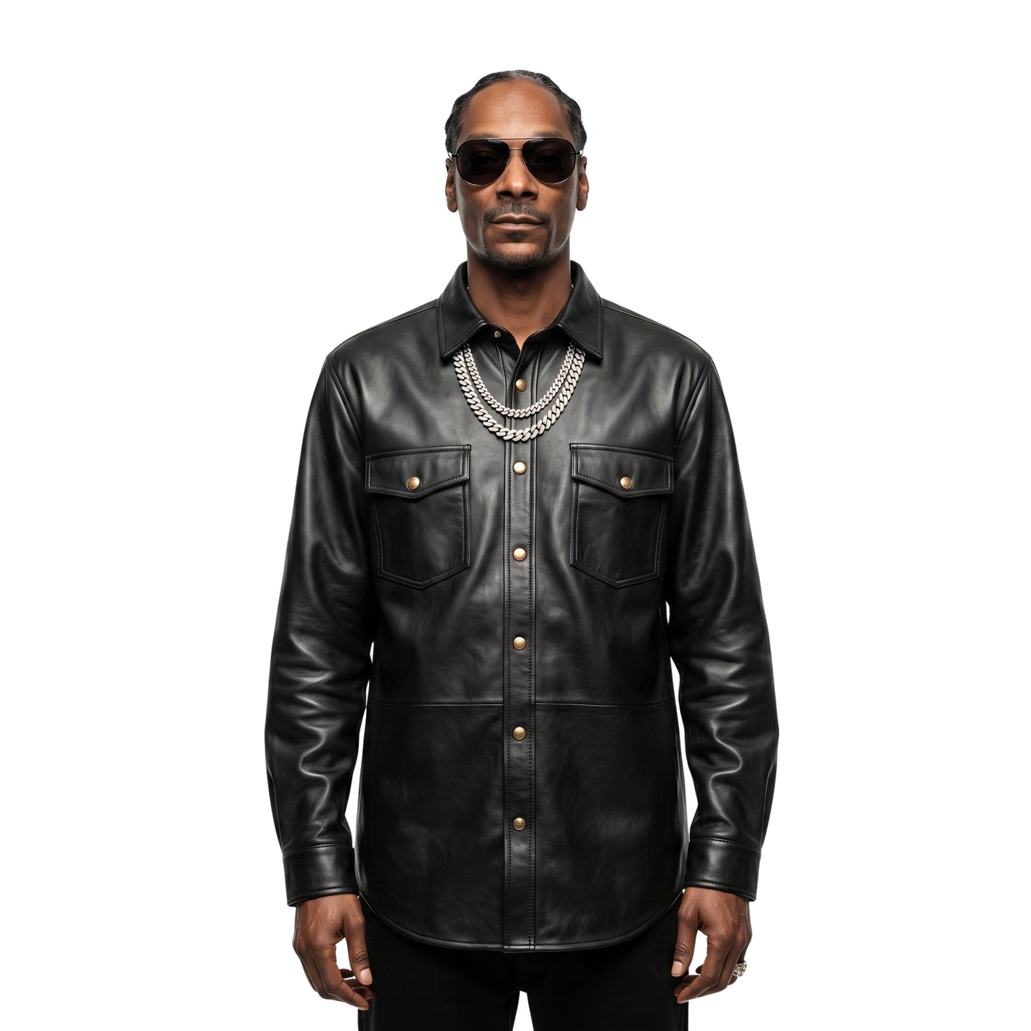 The Voice S28 Snoop Dogg Black Leather Jacket