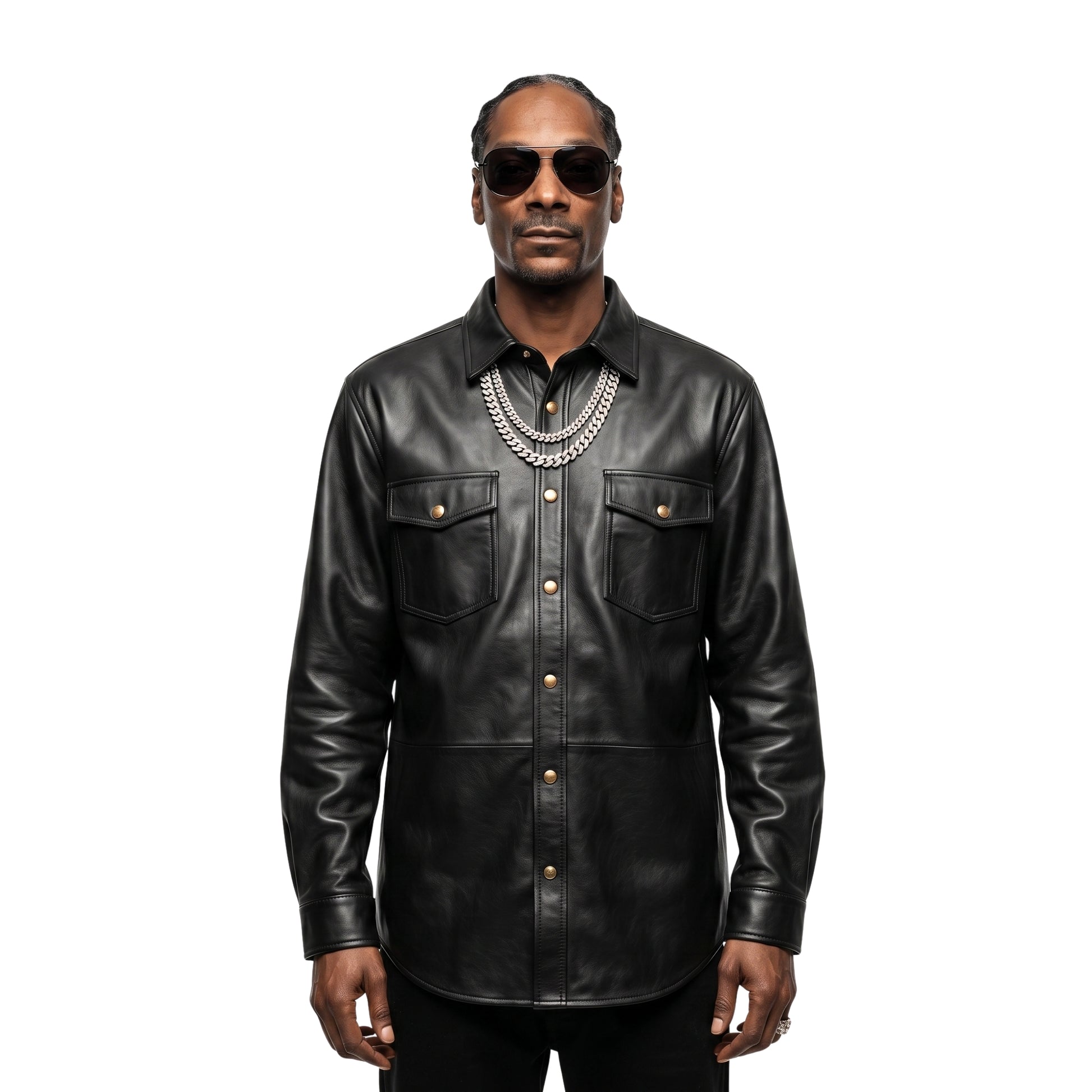 The Voice S28 Snoop Dogg Black Leather Jacket