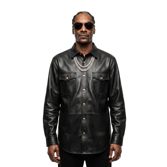The Voice S28 Snoop Dogg Black Leather Jacket
