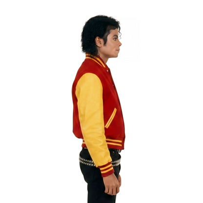 Thriller Michael Jackson Letterman Bomber Jacket Live